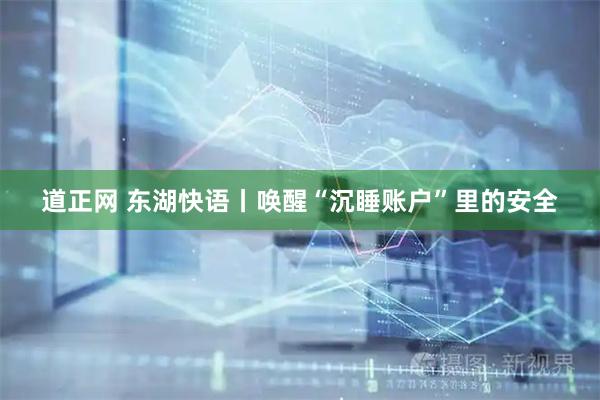 道正网 东湖快语丨唤醒“沉睡账户”里的安全